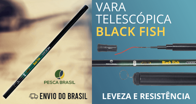 Vara Telescópica Pesca Brasil Black Fish