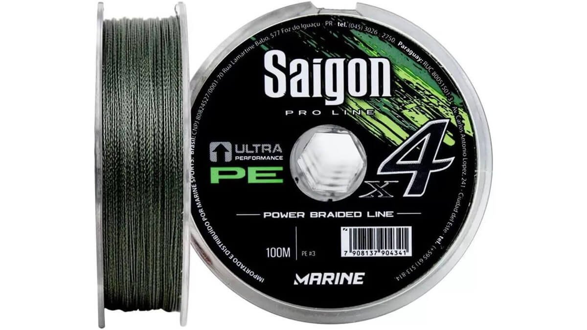 Linha de Pesca Multifilamento Saigon X4 | 0.37mm