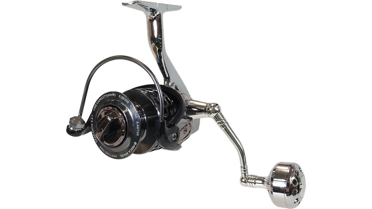 Molinete Pesca Brasil Neptuno Collection 6000 | 5 + 1 Rolamentos